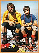 Avec Fritz Loretan, son cousin [source photo : Les 8000 Rugissants].