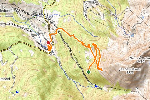 Carte de la trace _Jas_du_soir.gpx