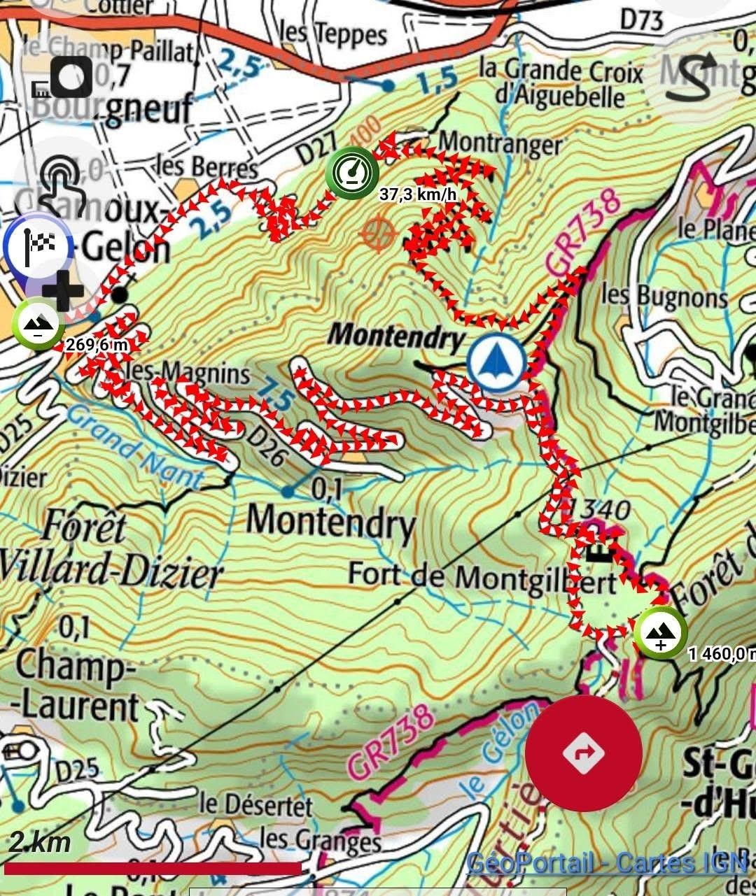 1300 m de dénivelé 30 bornes 