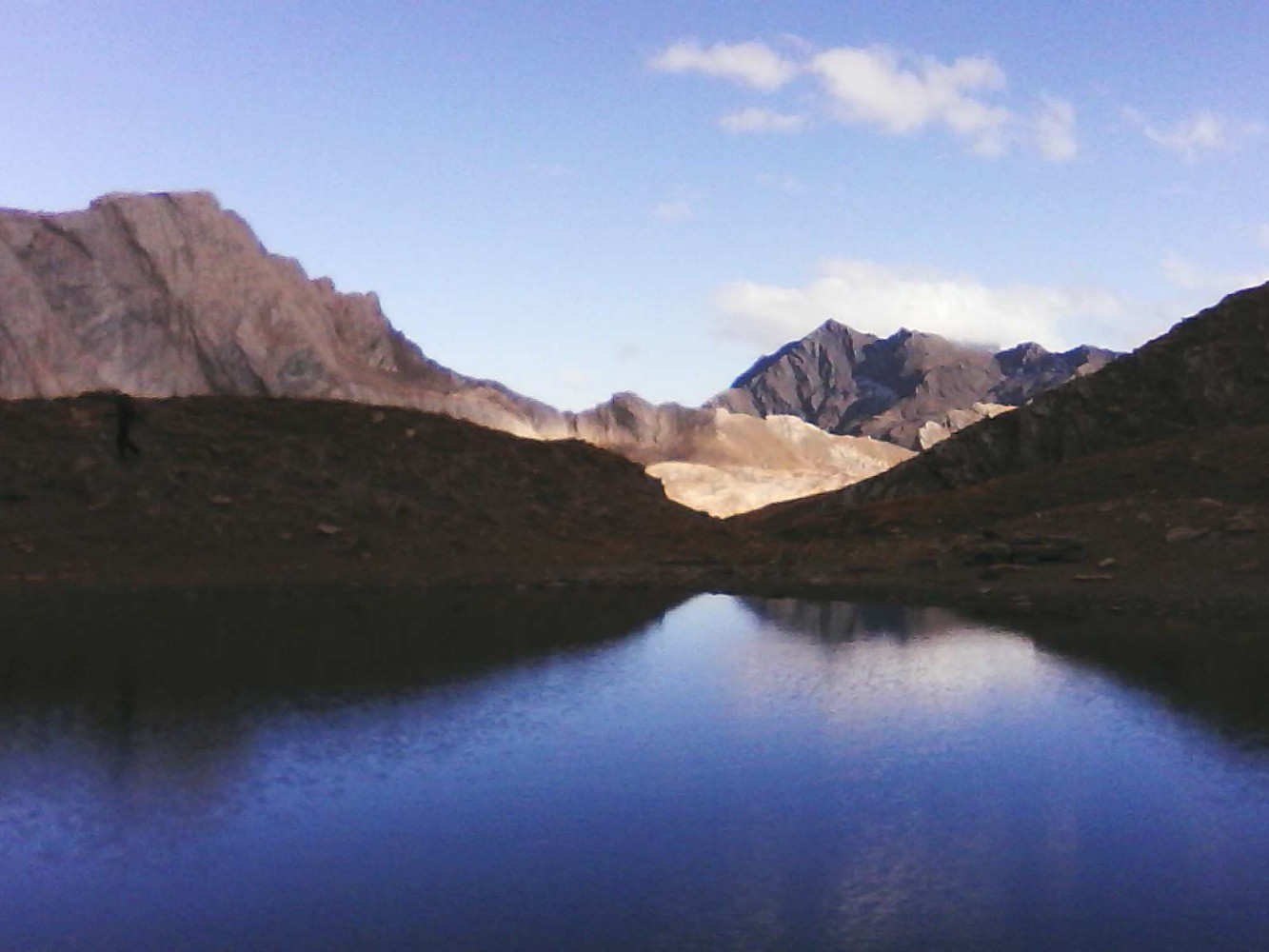 1er lac sup ,  montagne d'asti au fond ( presque 3300 m)