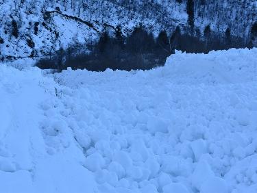 Avalanche du couloir d&apos;accÃ¨s Col de Vay