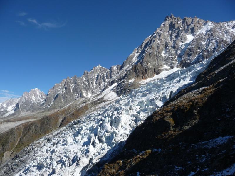 Aiguille du Midi et glacier des Bossons