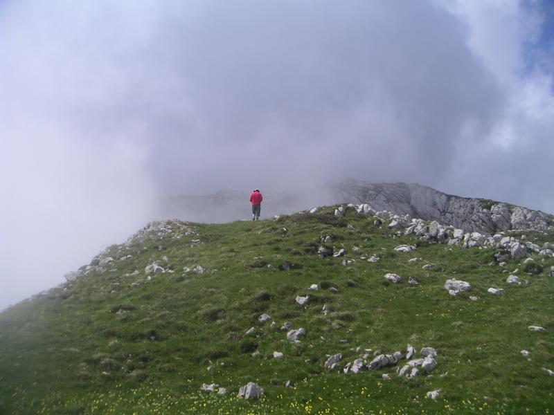 Alain, jouant le chamois solitaire...