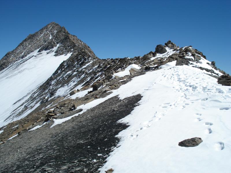 Arête NO du Goléon l'été