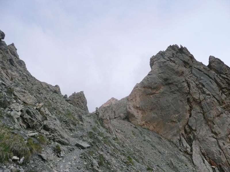 Arrivée au Pas du Curé 2783m - Queyras