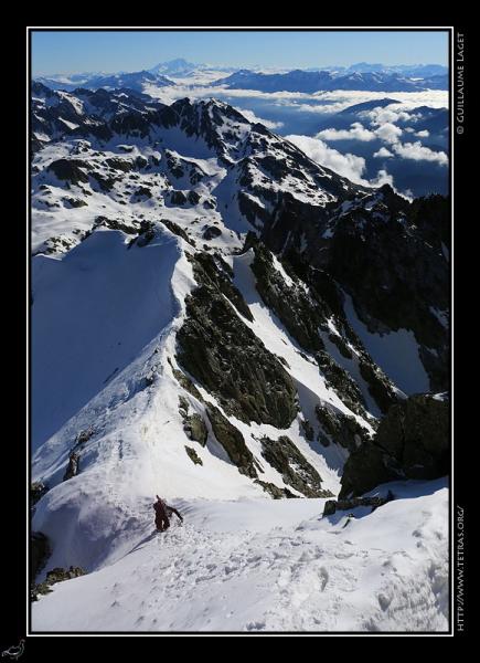 Arrivée au sommet de l'Aiguille d'Olle