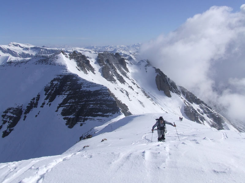 Arrivee sommet tete de l'hivernet.