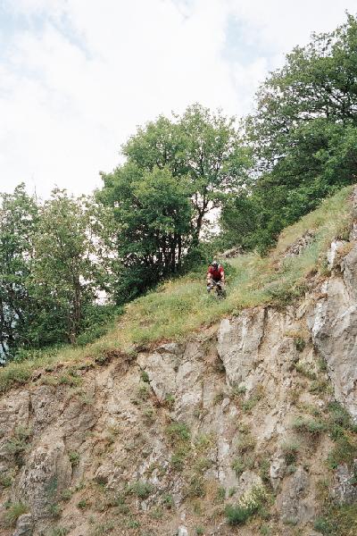 Arrivée sur l'épingle 836 mètres
