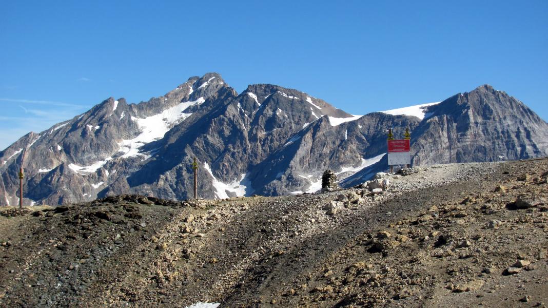 Arrivée au col Pers.
