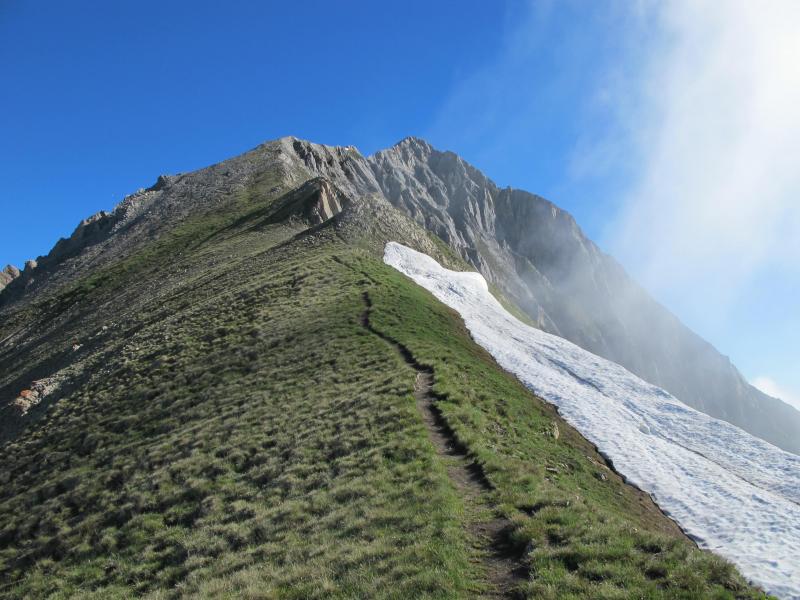 Arête herbeuse du Grand Chavalard