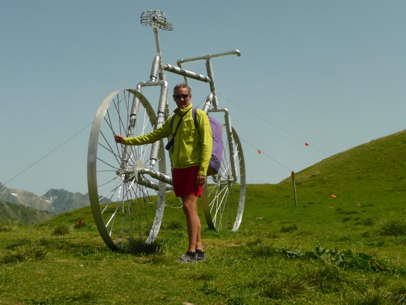 Au Glandon y a un grand vélo et du vent du sud !