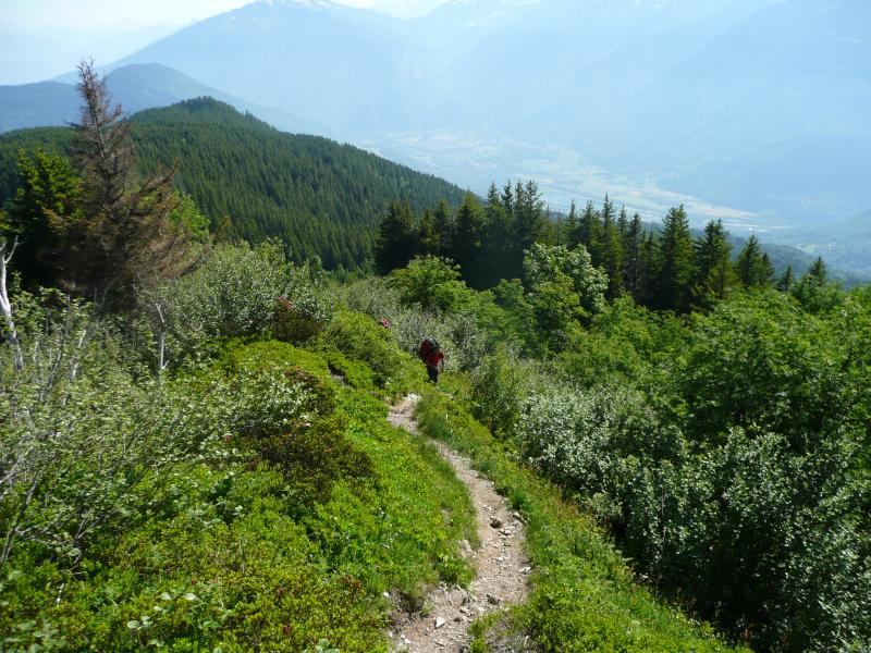 Au dessus du col de Champet vers le nord