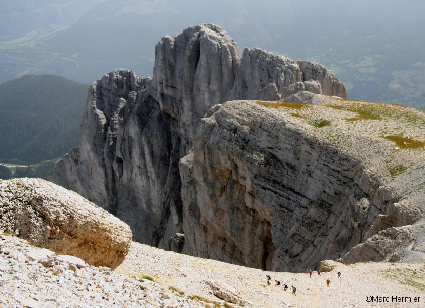 Au-dessus du col de l'Obiou
