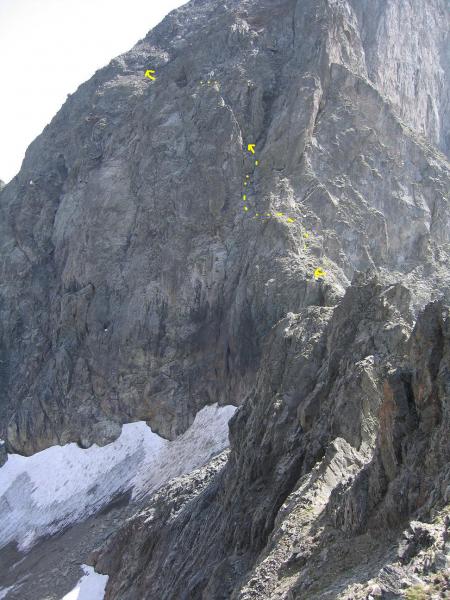 Au dessus du col de la Balmette