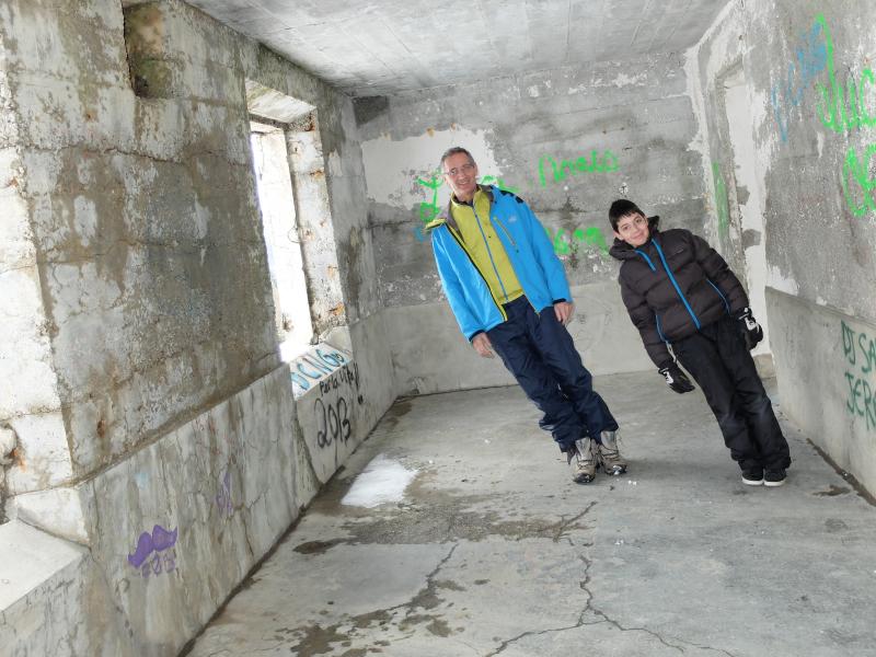 Au retour, passage obligé à la maison penchée