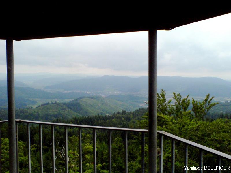 Au sommet de la tour, vue Sud