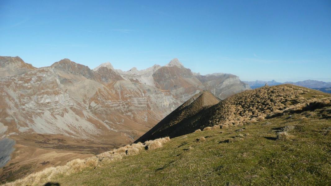 Au sommet, vue vers le nord et les Aravis