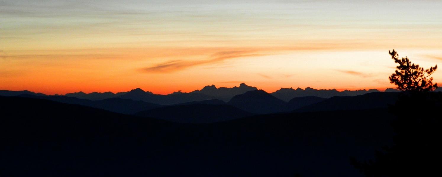 Aube au Mont Ventoux.