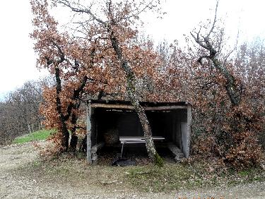 Abri prÃ©caire dans la descente