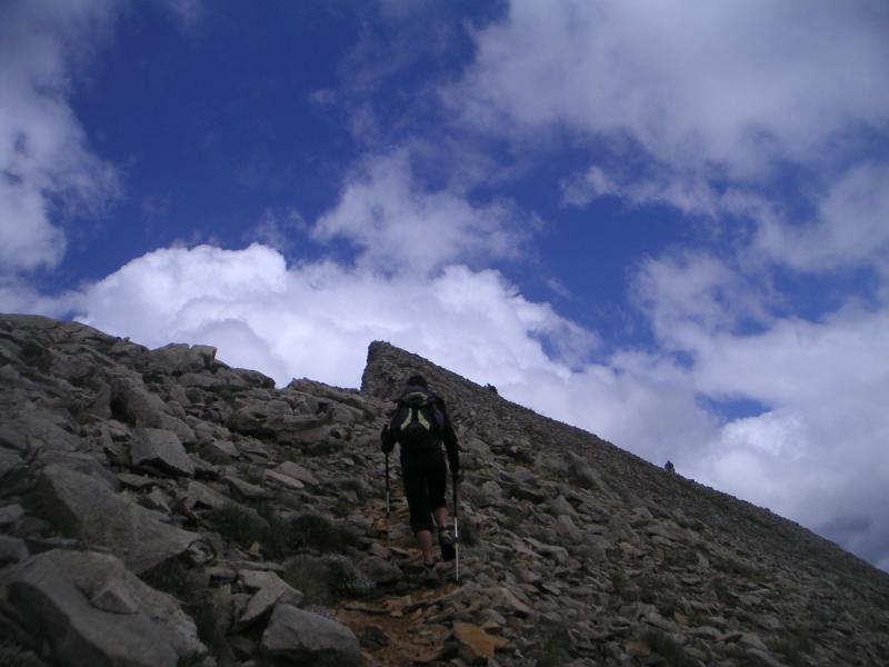 arête pierreuse de la tête des Ormans