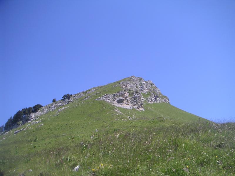 arête sud du Colombier depuis le col