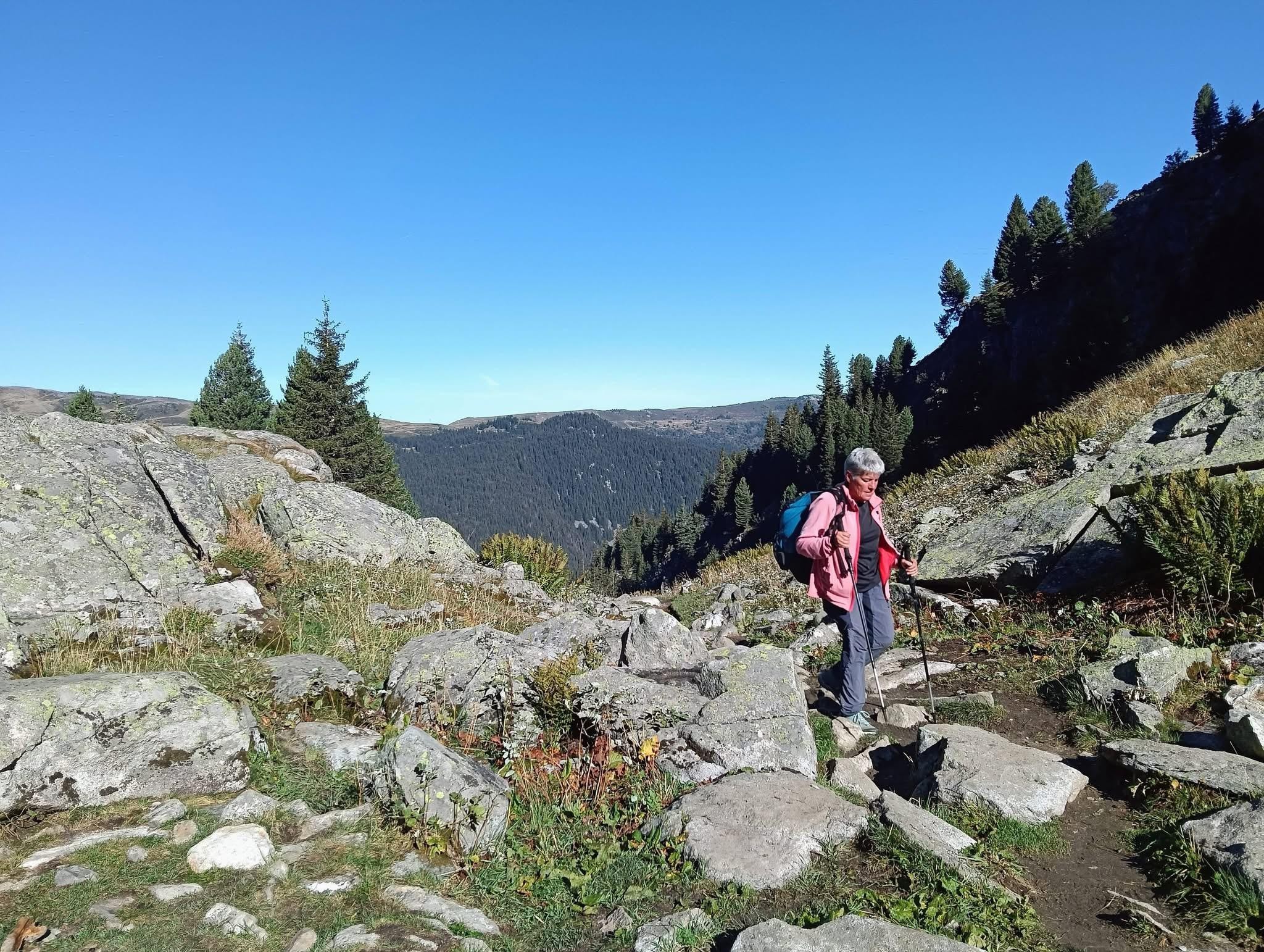 Arrivée à la bifurcation du couloir 