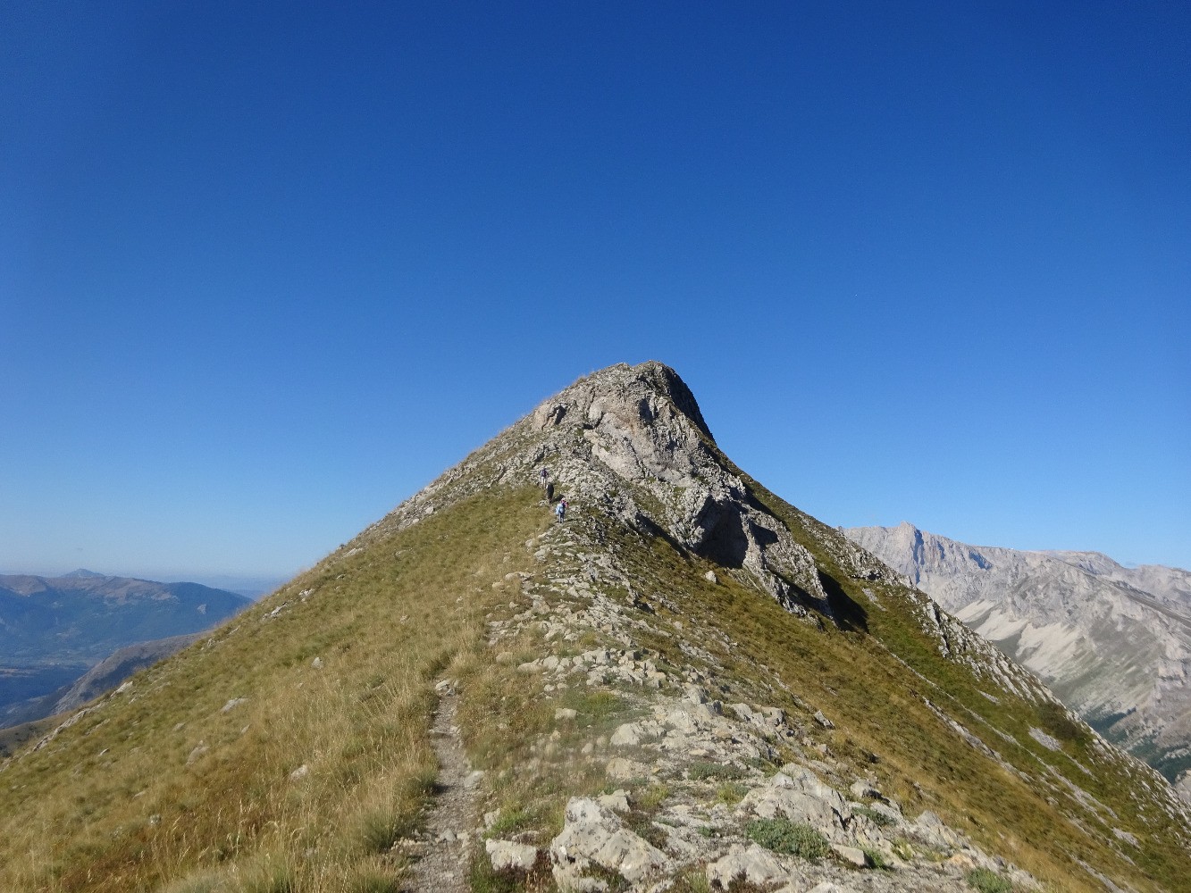 ArrivÃ©e au sommet de la montagne de Chaudun