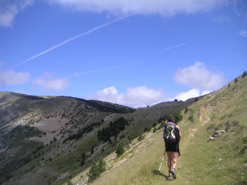 arrivée au replat de la cabane