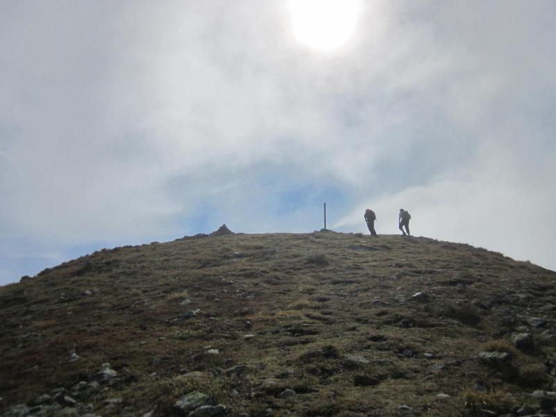 arrivée au sommet