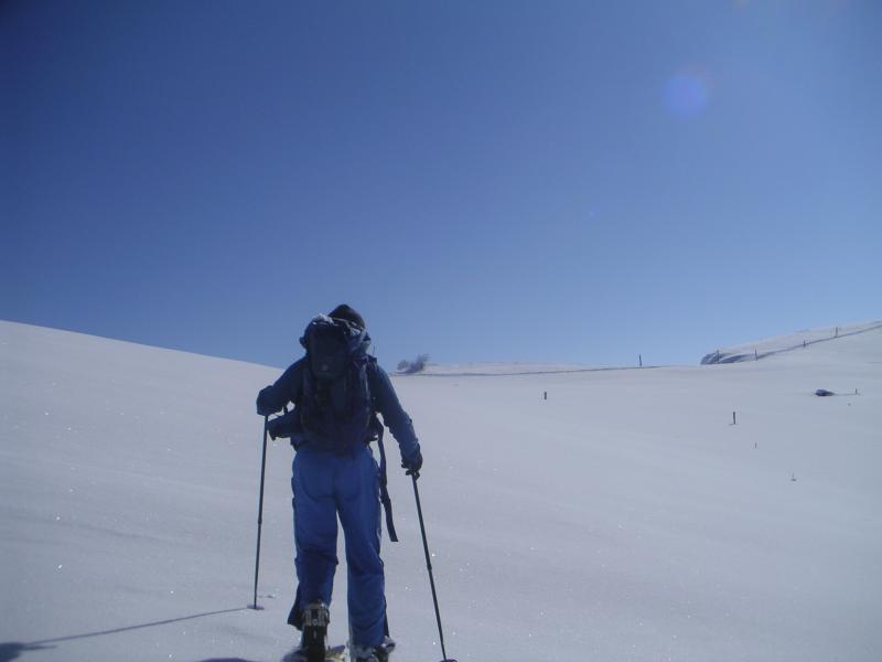 arrivée sur la crête