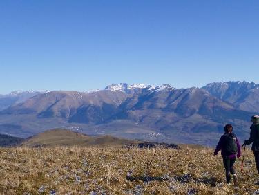 Au sommet devant le massif du Taillefer