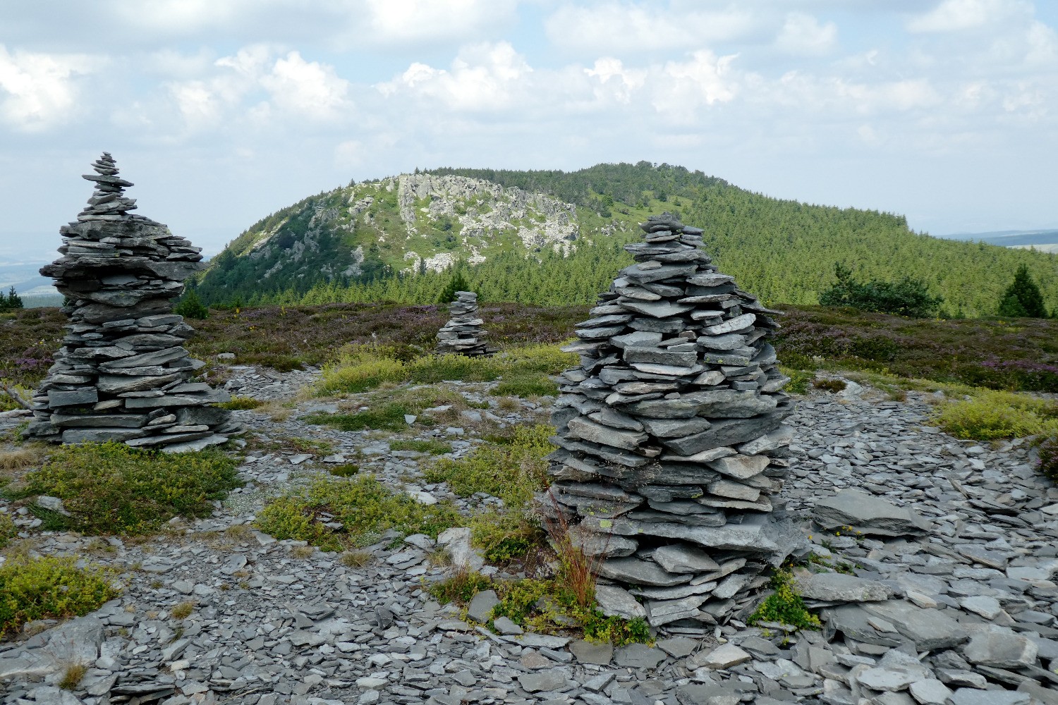 Au sommet de la LauziÃ¨re (au fond, le Taupernas)