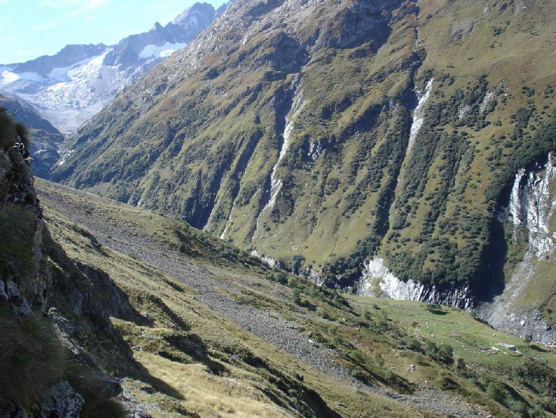 au dessus de la cabane de la Selle