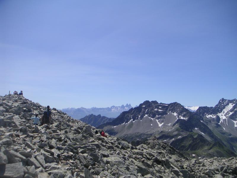 au sommet
