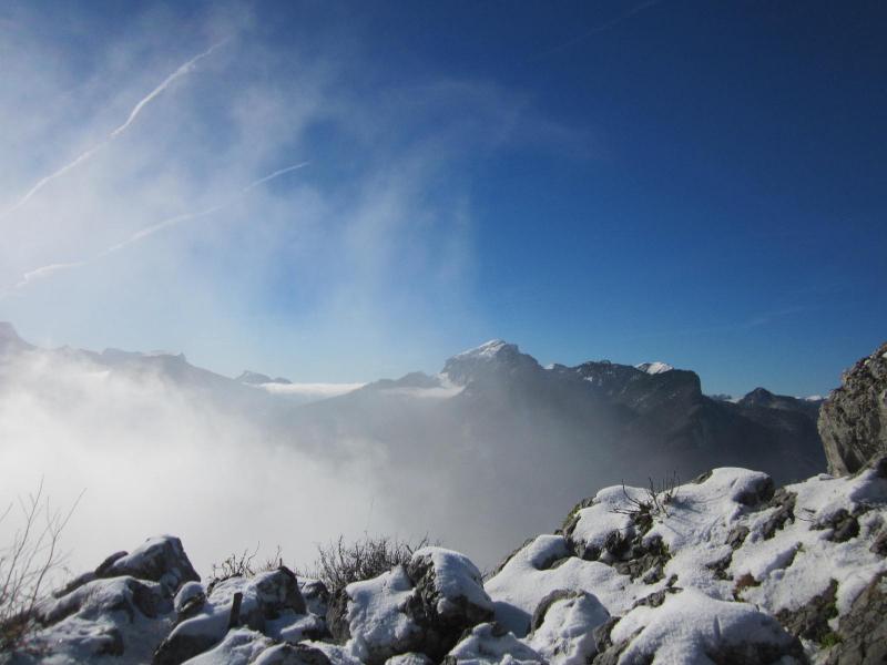 au sommet de Roche Veyrand