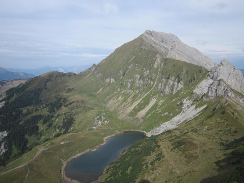 au sommet de l'Aiguille Verte