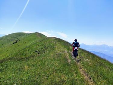 au sommet en VTT !