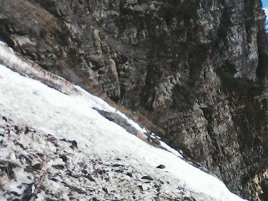 autre avalanche sur la vire