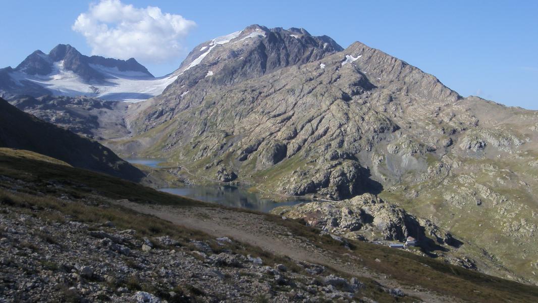 Belle vue sur les trois sommets de la journée