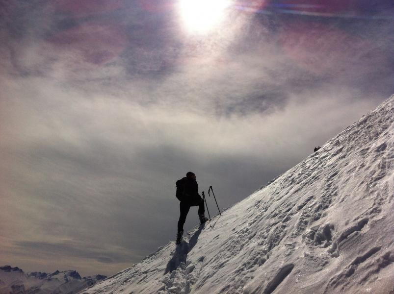 Ben en sortie sur l'arete