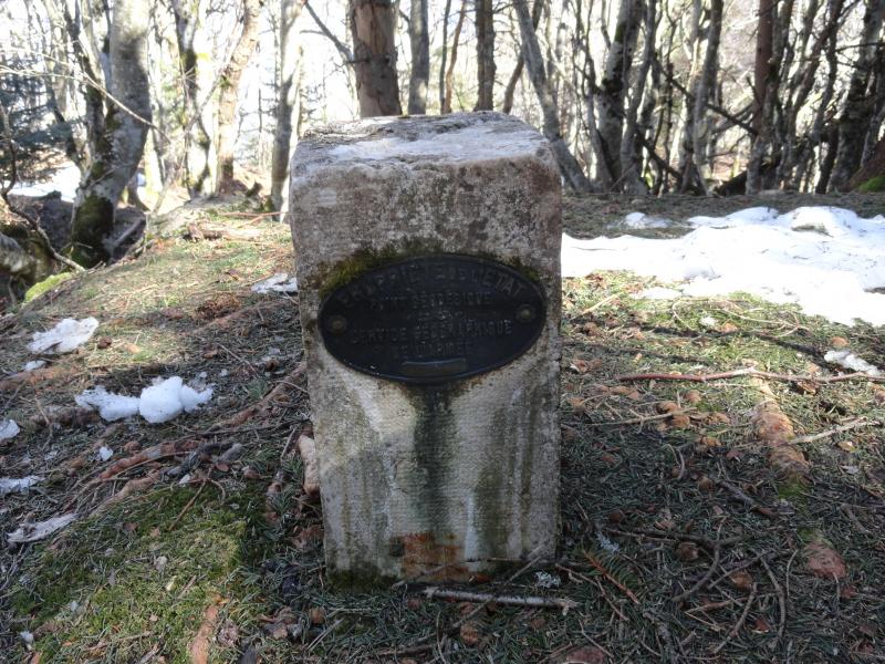 Borne bien conservée