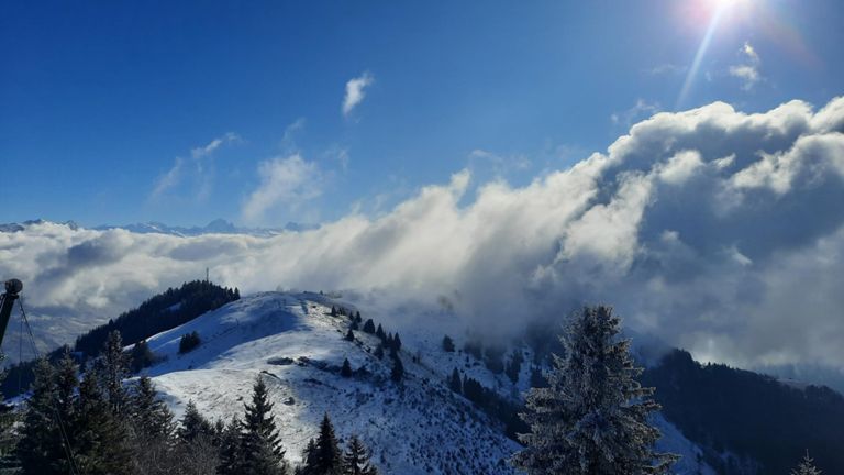Ski de rando et piste aux Brasses