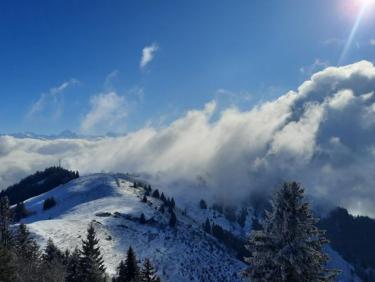Ski de rando et piste aux Brasses