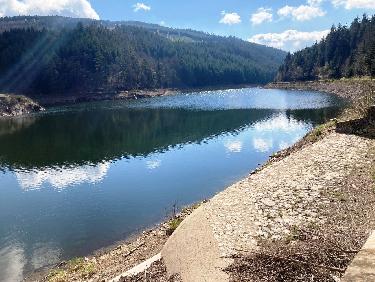 Barrage du Pas du Riot (vers l&apos;amont)