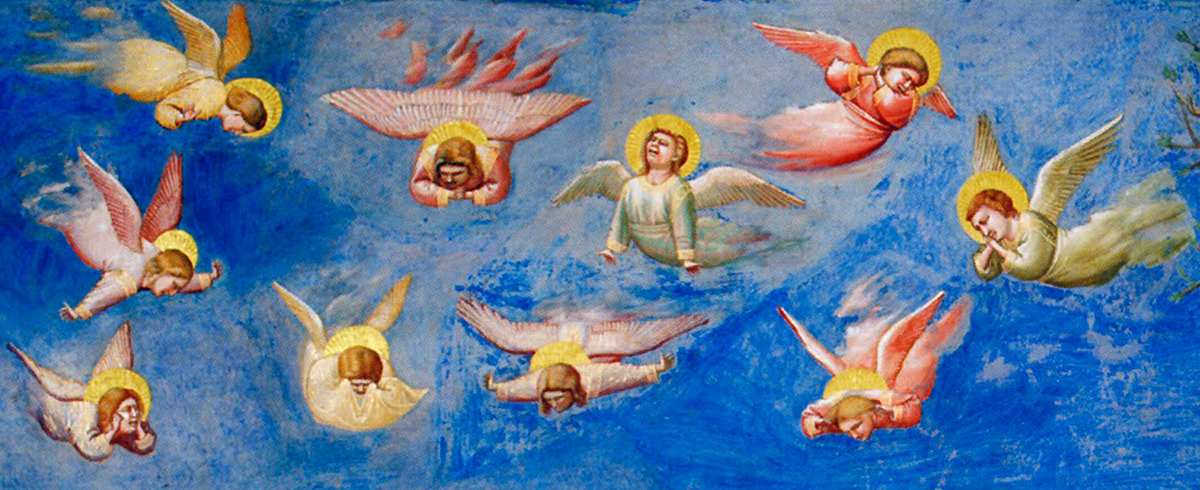 Enrouler Au milieu des anges de Giotto 