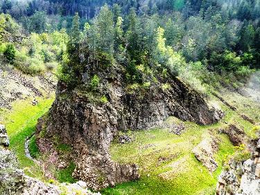 Beau rocher autrefois immergÃ©