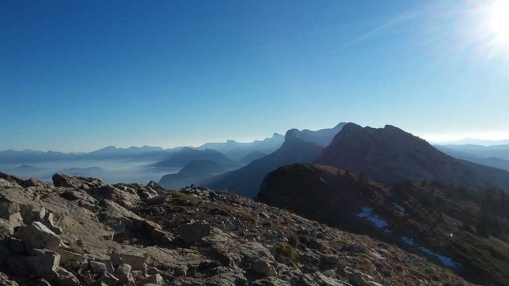 Boucle au Pic Saint Michel (descente par le col de l' Arc)