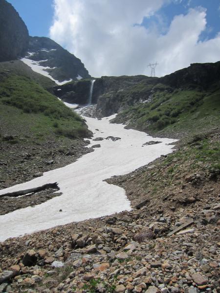 Cascade du Plan Vianney et son névé