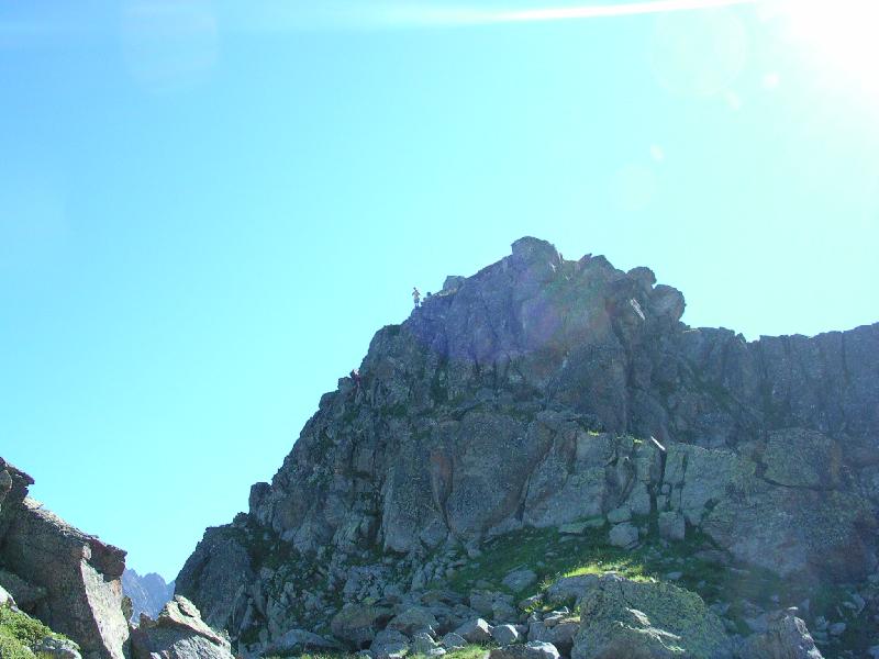 Cheminement sur l'arète