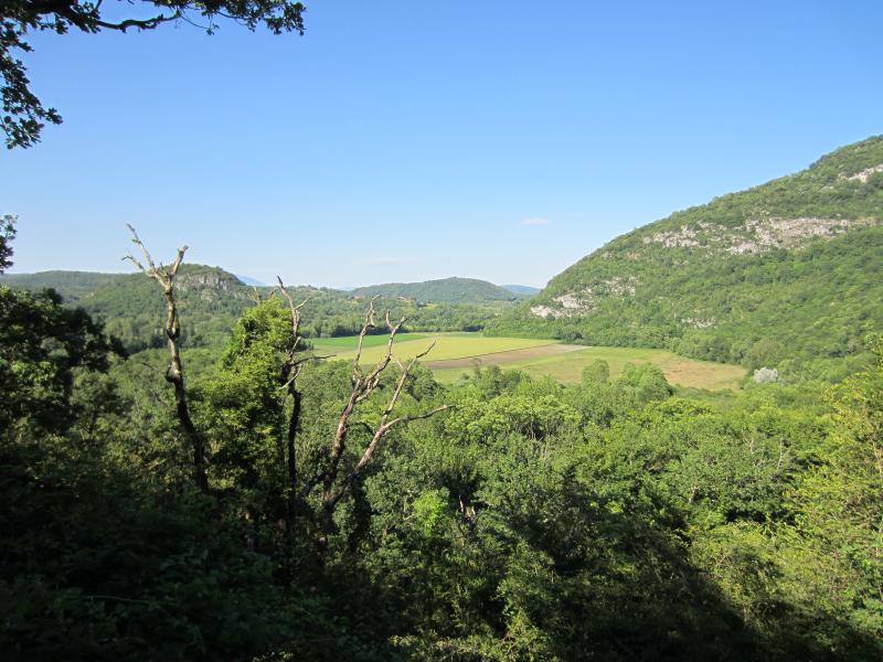 Ciel bleu au dessus du Bourbeux